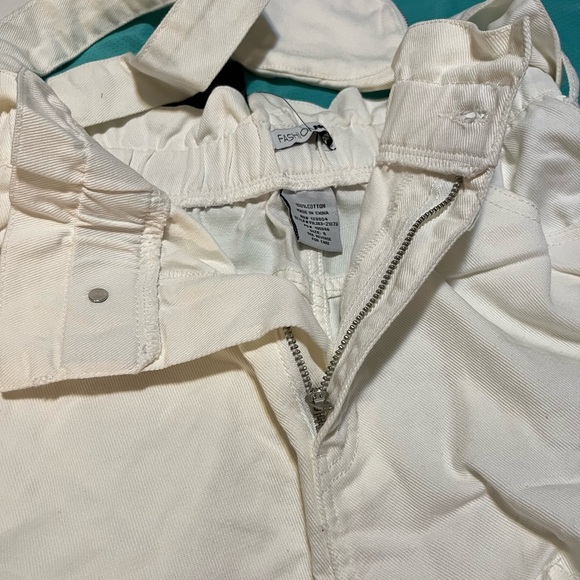 denim shorts with belt that has a mini coin purse attached! - Picture 4 of 7